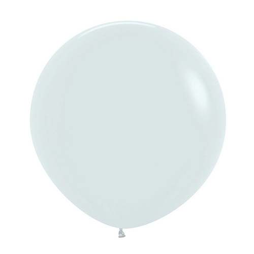 60cm Sempertex Fashion White Latex Balloons 10 Pack