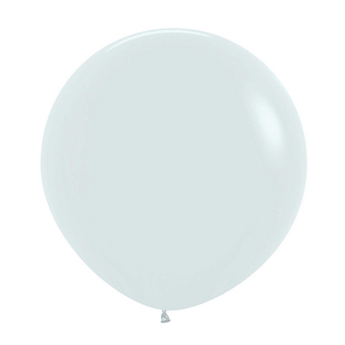 60cm Sempertex Fashion White Latex Balloons 3 Pack
