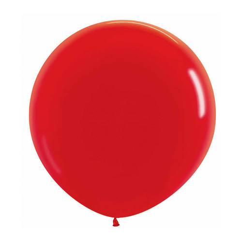 60cm Sempertex Fashion Red Latex Balloons 3 Pack