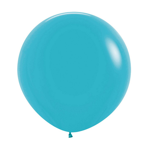 60cm Sempertex Fashion Caribbean Blue Latex Balloons 3 Pack