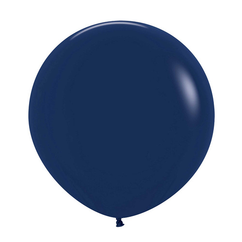 60cm Sempertex Fashion Navy Blue Latex Balloons 3 Pack