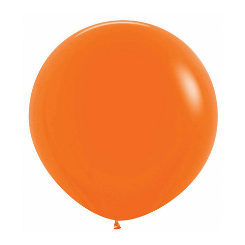 60cm Sempertex Fashion Orange Latex Balloons 3 Pack