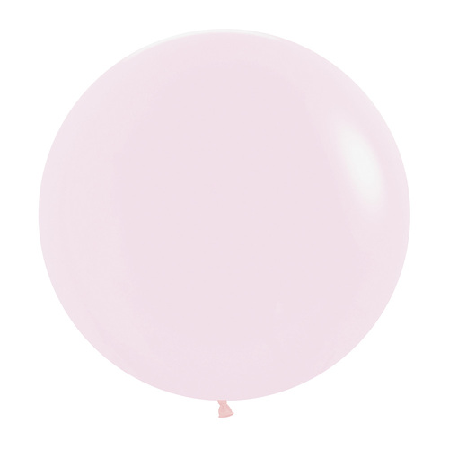 60cm Sempertex Pastel Matte Pink Latex Balloons 3 Pack
