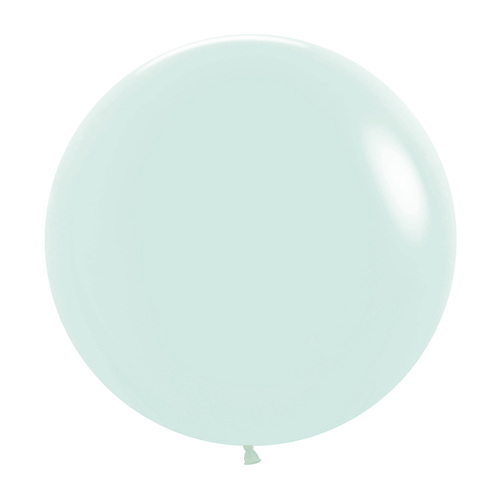 60cm Sempertex Pastel Matte Green Latex Balloons 3 Pack
