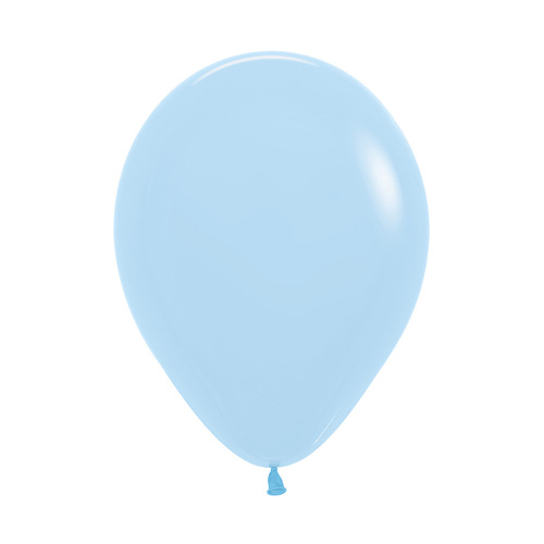 30cm Sempertex Pastel Matte Blue Latex Balloons 100 Pack