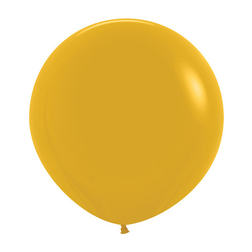 60cm Sempertex Fashion Mustard Latex Balloons 3 Pack