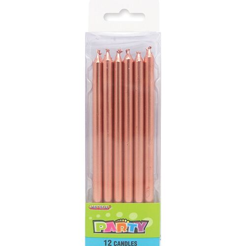 1Rose Gold Candles 12 Pack