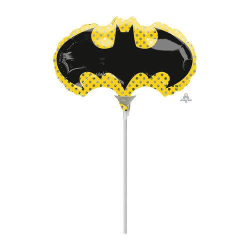 Mini Shape Batman Bat Symbol Foil Balloon