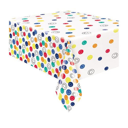 Colourful Smiles Printed Tablecover