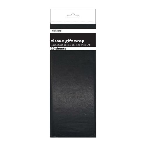 10 Tissue Sheets - Midnight Black