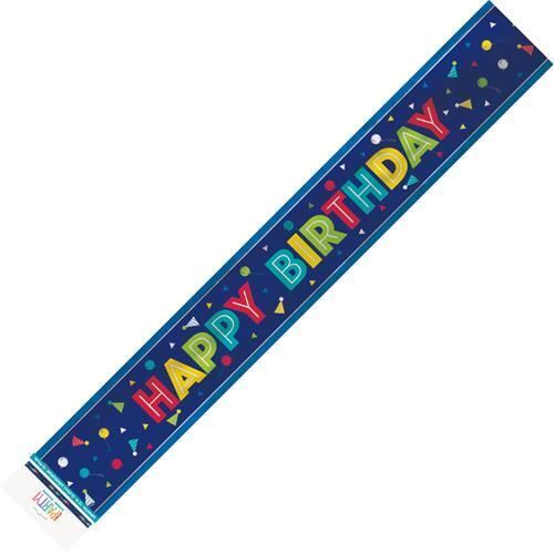 Peppy Birthday Happy Birthday Foil Banner 3.6m