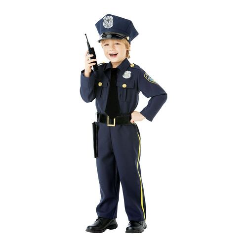 Costume Police Officer Boys 8-10 Years