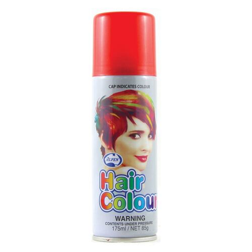Colour Hair Spray 175ml Fluro Red
