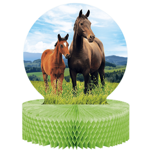 Horse and Pony Centrepiece Honeycomb 30cm x 23cm