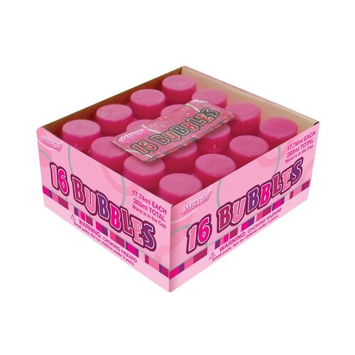 Pink Glitz Party Bubbles 16 Pack