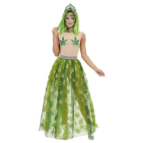 Green Cannabis Queen Costume