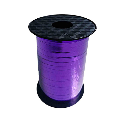 Bln Met Ribbon 225m Purple