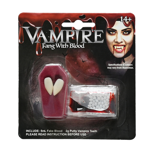 Vampire Fang With Blood