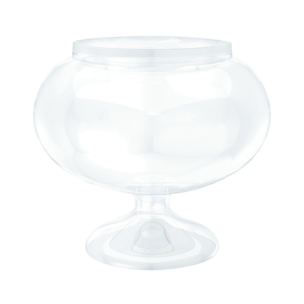 Jar Round Tall Plastic Pedestal