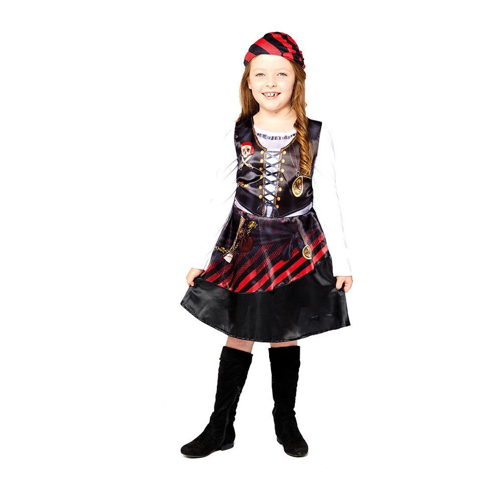 Costume Sustainable Pirate Girl 8-10 Years - Amscan