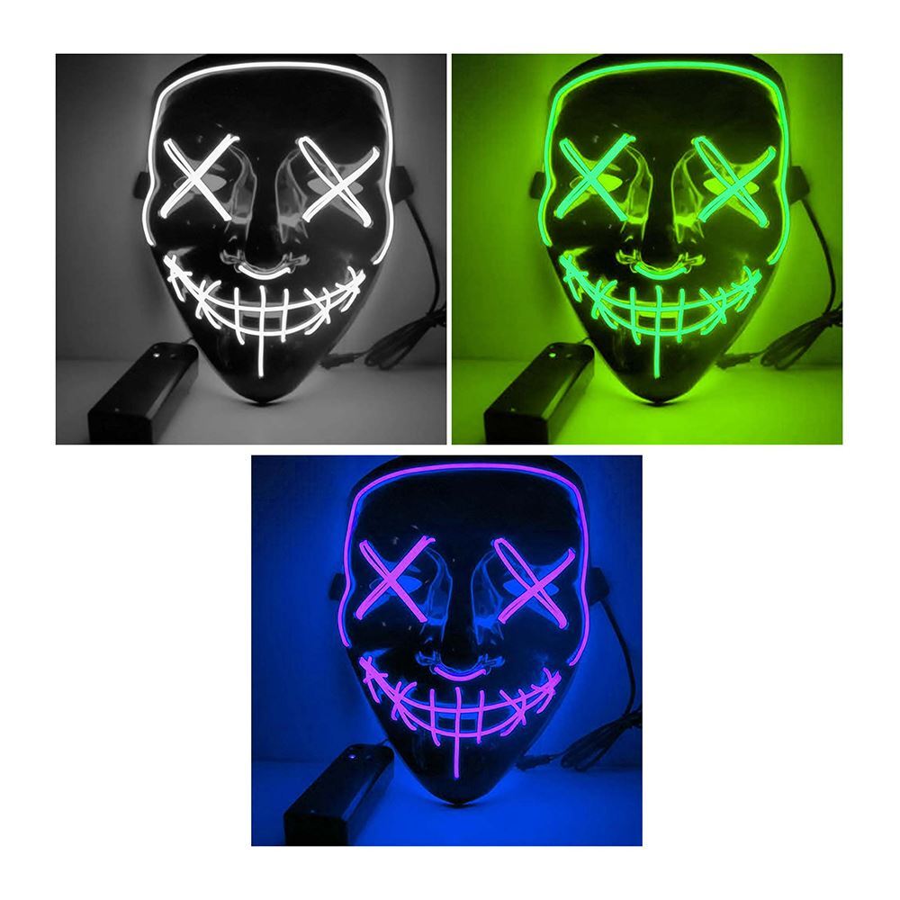 Mask Light Up Neon - Brazco