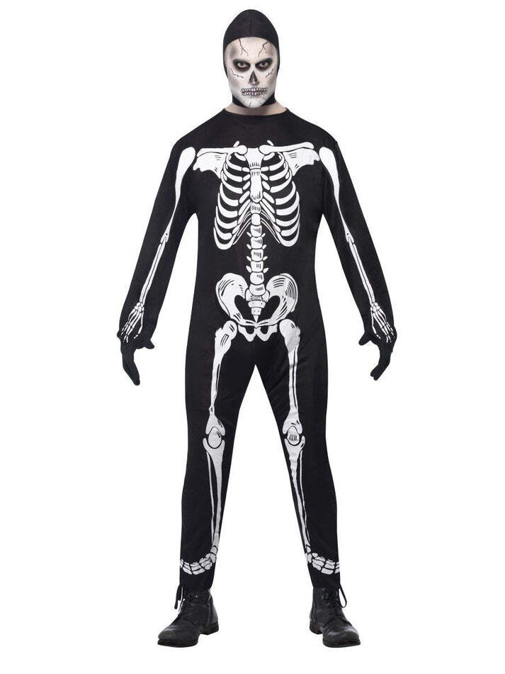 Skeleton Jumpsuit Costume - Smiffys