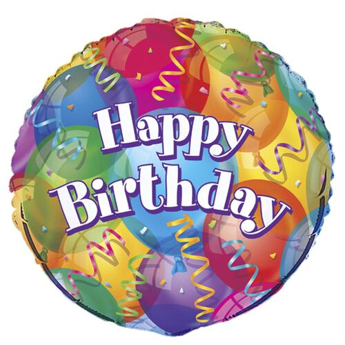 45cm Happy Birthday Jubilee  Foil Balloon Packaged