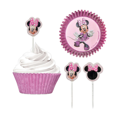 Minnie Mouse Forever Cupcake Cases & Picks Set