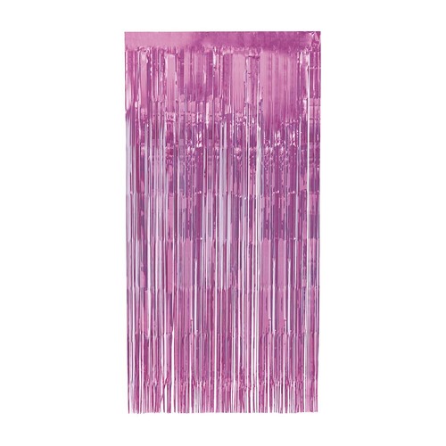 Fringe Door Curtain Pastel Pink 1m X 2m