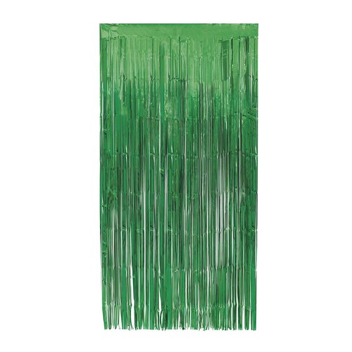 Fringe Door Curtain Green 1m X 2m