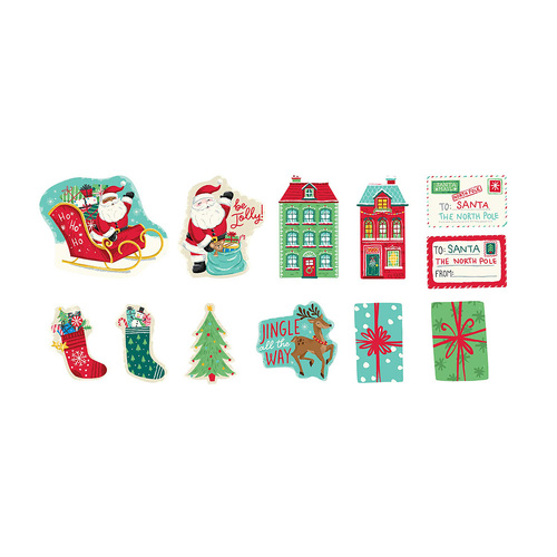 Christmas North Pole Cutouts 12 Pack