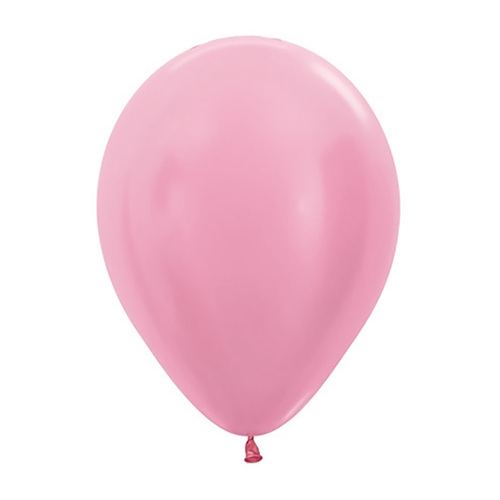 30cm Sempertex Satin Pearl Pink Latex Balloons 100 Pack