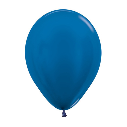 30cm Sempertex Metallic Blue Latex Balloons 100 Pack