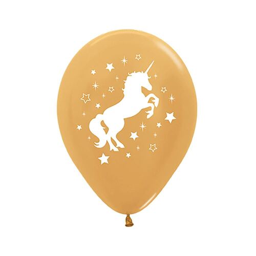 30cm Sempertex Unicorn Sparkles & Stars Latex Balloons 6 Pack