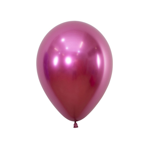 30cm Sempertex Metallic Reflex Fuchsia Latex Balloons 12 Pack