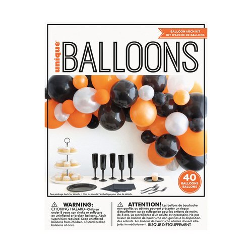 Balloon Arch Kit - Orange & Black Kit