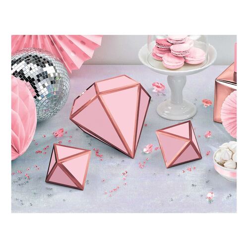 Blush Wedding 3D Table Foil Decorations