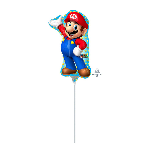 Mini Shape Super Mario Brothers Foil Balloon