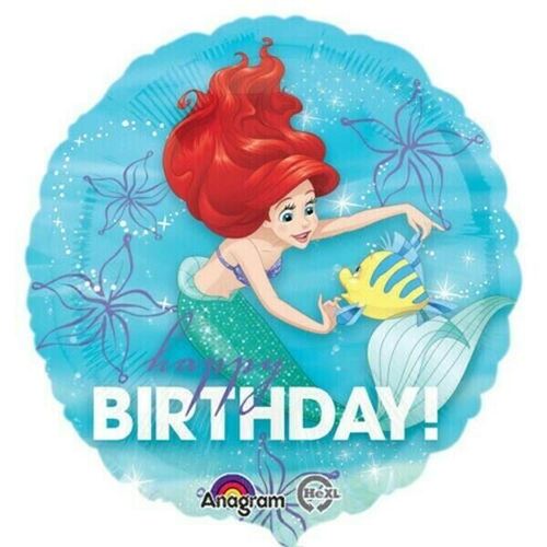  45cm Ariel Happy Birthday Dream Big Foil Balloon