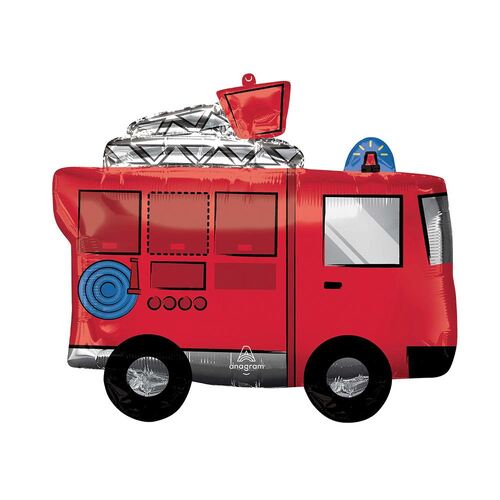 SuperShape XL Fire Truck Foil Balloon