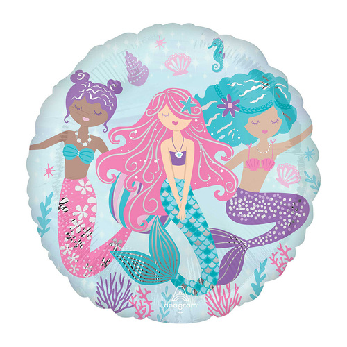 Jumbo HX Shape Shimmering Mermaid Foil Balloon