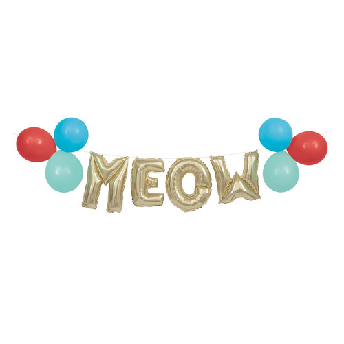 Meow Foil Letter Balloon Kit 35.5cm