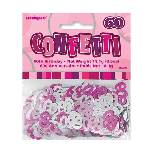 Glitz Pink 60 Confetti 14Grams (0.5Oz)