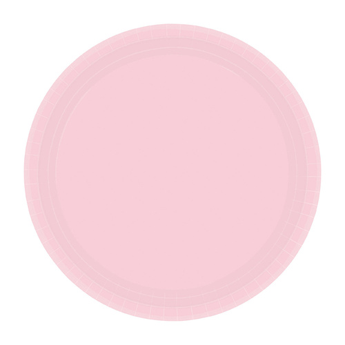 Paper Plates Round Blush Pink 17cm 20 Pack