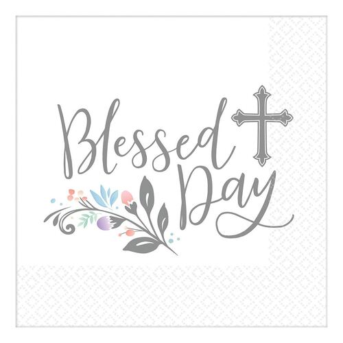 Holy Day Lunch Napkins Blessed Day 36 Pack