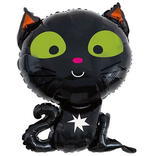 61cm Black Cat Shape Foil Balloon