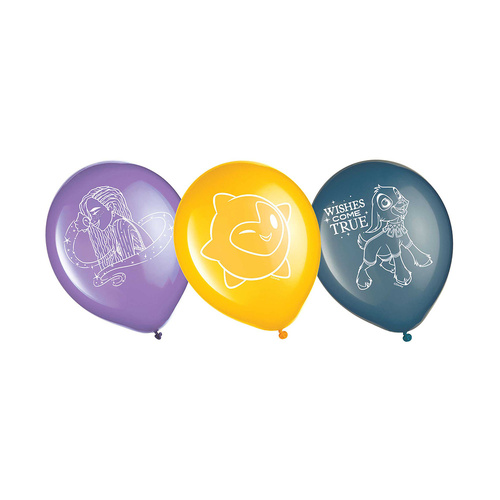 Disney Wish Latex Balloons 6 Pack