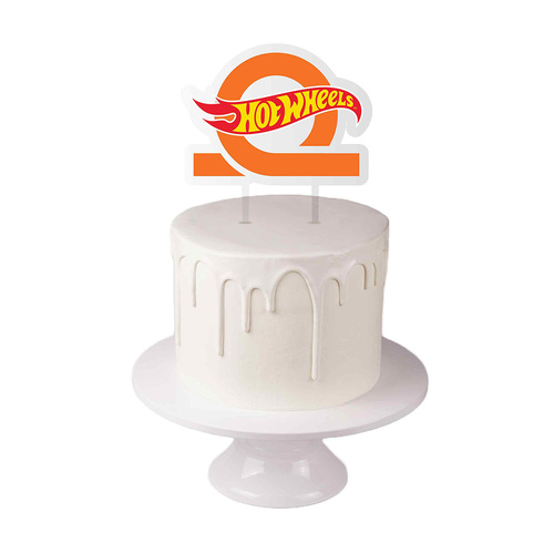 Hot Wheels Acrylic Cake Topper