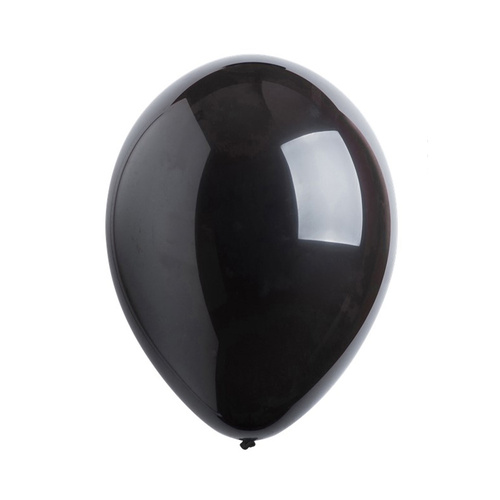 30cm Latex Balloons Bulk Pack Fashion Black 200 Pack