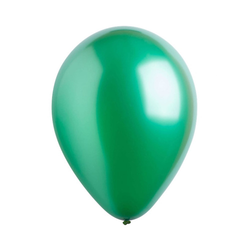 30cm Latex Balloons Bulk Pack Metallic Green 200 Pack